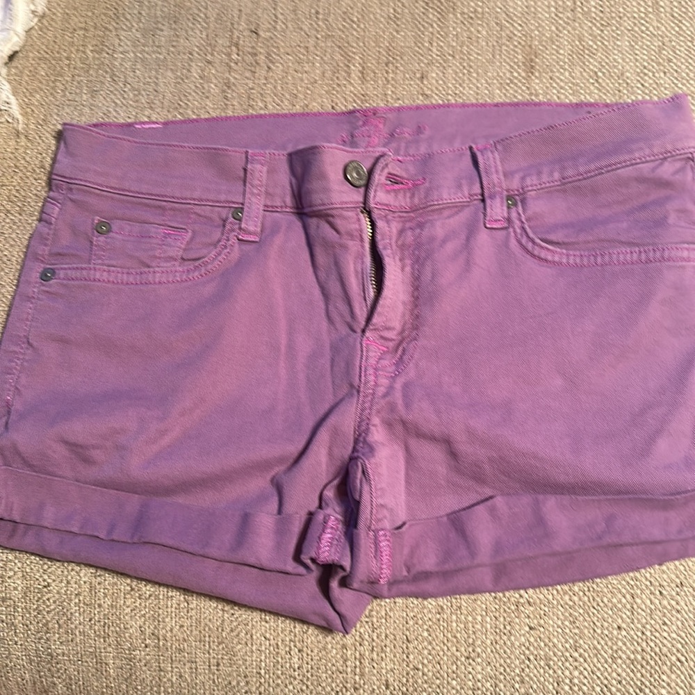Seven For All Mankind 7 Purple Shorts 29